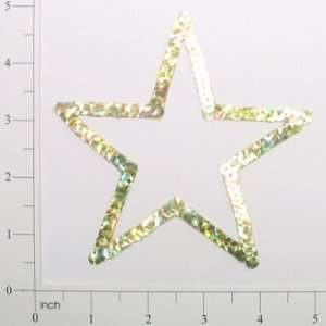  Prism Star Outline Sequin Applique Arts, Crafts & Sewing