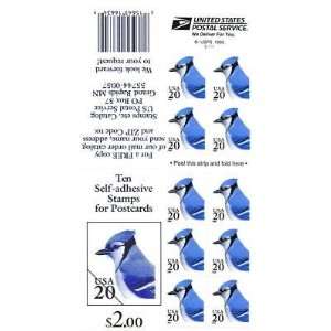  Blue Jay Bird 10 x 20 cent US Stamps Scot 2483 NEW 1996 