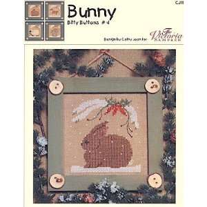  Bitty Buttons Bunny   Cross Stitch Pattern Arts, Crafts 