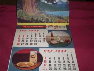 1948 Jack Sprat Calendar W/Tins Corn Flakes Coffee Cans Flour Oats 