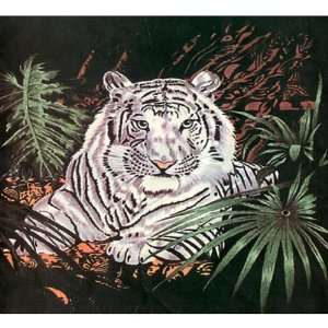  Acrylic Mink White Tiger Blanket