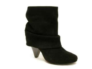 STEVE MADDEN*CARLSEN*BLACK SUEDE ANKLE SLOUCH BOOTS 7.5  