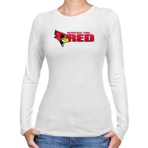   White Spread the Red Long Sleeve Slim Fit T shirt