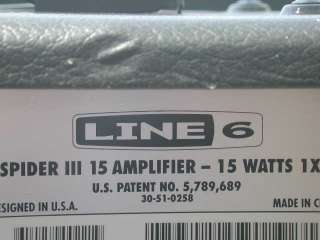 Line 6 Spider 3 III 15 Watt Combo Amp  