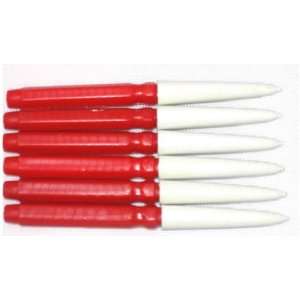  6 Oil Pins Red Plastic Fine Tip Watch Clock Parts Tool 