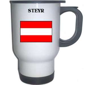  Austria   STEYR White Stainless Steel Mug Everything 