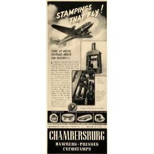 1940 Ad Chambersburg Cecostamp Aircraft Engineering   Original Print 