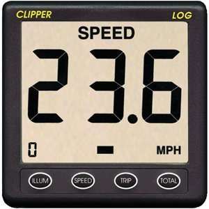  Clipper Speed Log Instrument w/Transducer & Cover Sports 