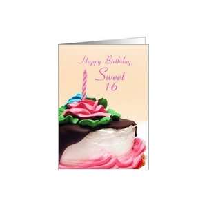  Birthday Cake   Sweet 16 Card Toys & Games