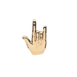  I Love You Sign Language Pin/Mixed Metal Jewelry