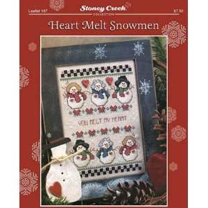  Heart Melt Snowmen   Cross Stitch Pattern Arts, Crafts 