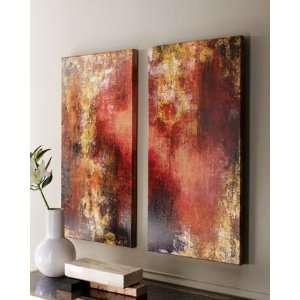  Rosenbaum Fine Art Set of Two Lava Lamp Paintings: Home 