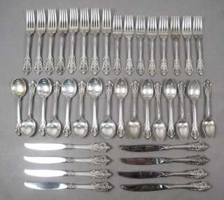 Wallace Grand Baroque Sterling Silver 40 Piece Set Service for 8 