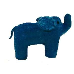  Cheppu Felt Elephant Toy Blue: Toys & Games