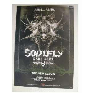  Soulfly Soul Fly Poster Dark Ages Finnish 