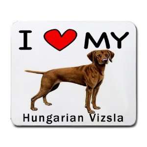  I Love My Hungarian Vizsla Dog Mouse Pad: Office Products