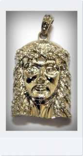 ICED OUT Hip Hop Pendant Charm *Jesus head* w/necklace chain(4039S 