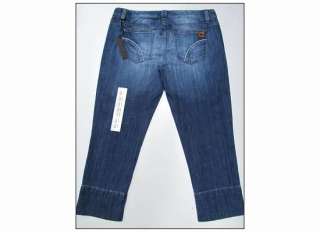 NEW Joes Jeans Socialite Rolled Kicker Medium Wash Denim Capri Jean w 