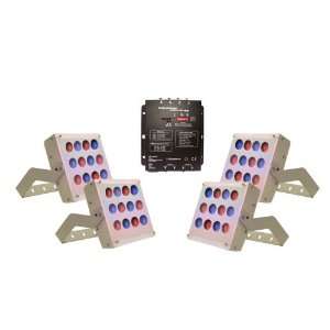  OPTIMA LIGHTING Coloray Wash 12 Silver Package Deal 