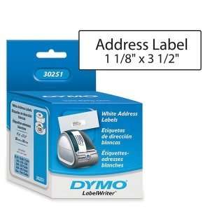  Sanford Dymo Address Lbls White 1 1 8x3 1/2 2rolls 130ea 