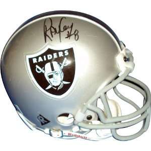 Ray Guy Autographed Oakland Raiders Mini Helmet