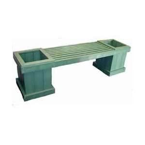  Perennial Park Products 7 Feet Twin Planter Box Bench 
