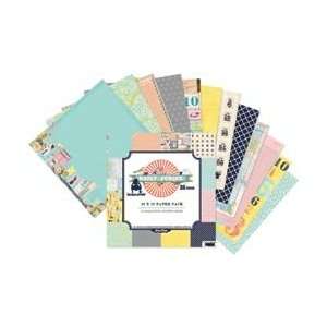  New   Daily Junque Paper Pack 12X12 24 Sheets by Pink 
