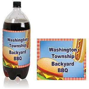  BBQ Treats Personalized Soda Bottle Labels   Qty 12 