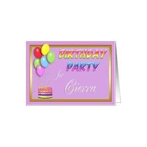  Cierra Birthday Party Invitation Card: Toys & Games