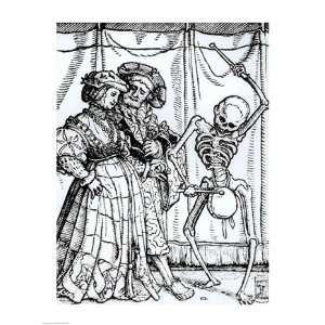  Death and the Noblewoman   Poster by Hans Holbein (18x24 