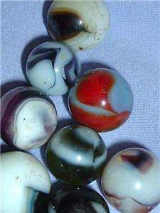 20+ Marble Swirls Vintage Aggies Slag Great Colors GG  