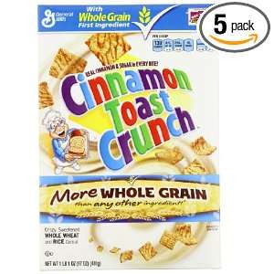 Cinnamon Toast Crunch Cereal, 17 Ounce Boxes (Pack of 5):  