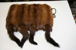 Antique Vintage Mink Muff Hand Warmer Sled Carriage  
