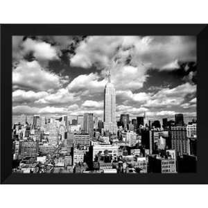  Henri Silberman FRAMED Art 28x36 Sky Over Manhattan 