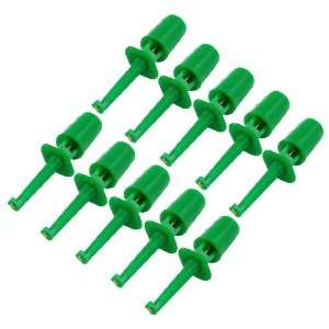  Amico 10 x Spring Loaded SMD IC Test Hook Clip Green for 