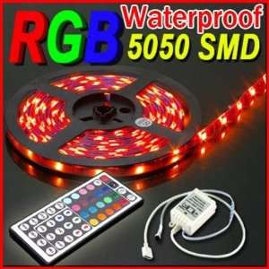  New Waterproof 5 Meter or 16 Feet RGB 5050 SMD LED Strip 