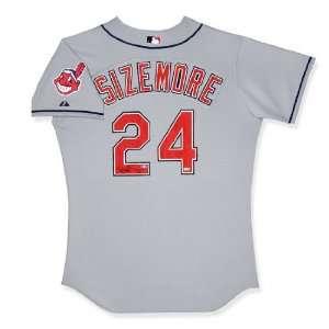 Grady Sizemore Cleveland Indians Autographed Away Gray Jersey  