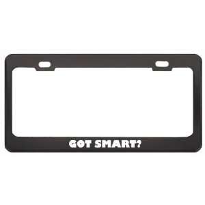   Smart? Boy Name Black Metal License Plate Frame Holder Border Tag