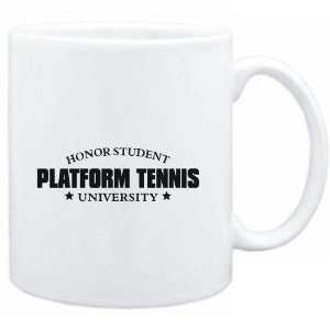  Mug White  Honor Student Platform Tennis University 