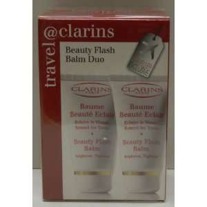    Clarins Beauty Flash Balm Duo Kit Travel Set NEW in BOX Beauty