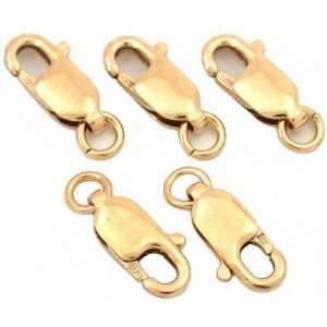  5 Gold Filled Lobster Clasps Jewelry Making Parts 10mm 