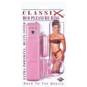  Classix duo pleasure ring   pink: Health & Personal Care