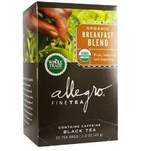 Allegro Organic Breakfast Blend, 20 Tea Grocery & Gourmet Food