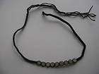 Woven Blk Cord Clay Sun Beaded Necklace Choker New