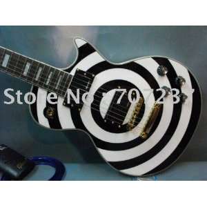   zakk wylde black+white electric guitar in stock 2011 new: Musical