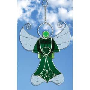  Irish Angel Suncatcher Stained Glass Ornament with 