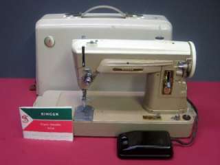 Vintage Singer Slant Needle 404 Sewing Machine with Case  