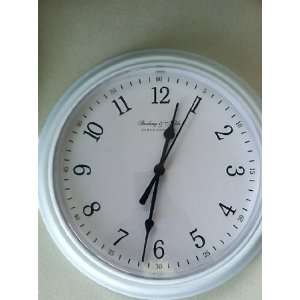 Sterling and Noble Quartz Wall Clock White Color 