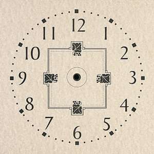 Dial, Paper, Mission Style, 11 x 11, Time Ring, 9 3/8 
