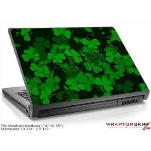  Medium Laptop Skin   St Patricks Clover Confetti by 